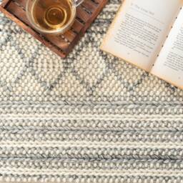Hand Woven , Handmade Carpet Modern Style New Zealand & Blended Wool Indoor Rug. Entryway Or Runner - Therugbasket - thumbnail 1