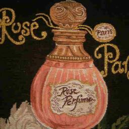 Rose Paris Perfume Metallic Tapestry Cushion Cover Sham - thumbnail 3