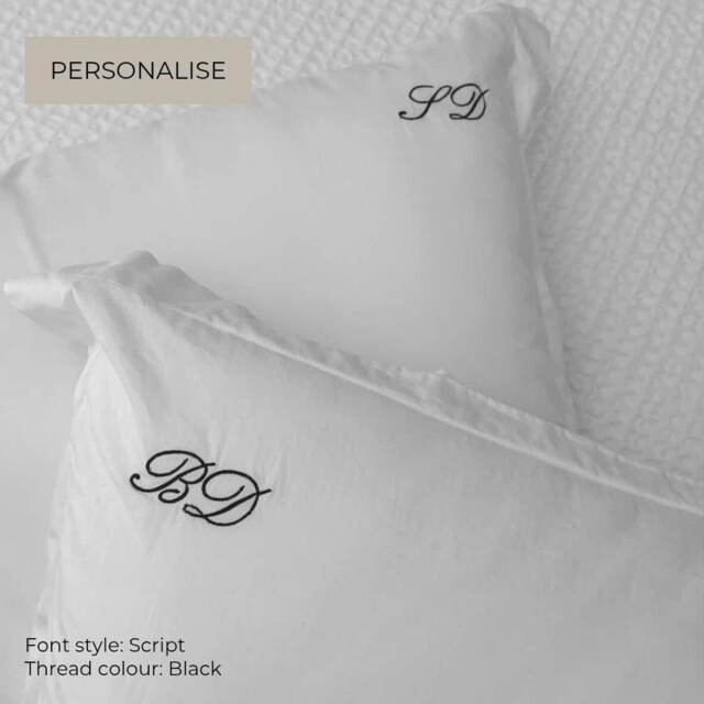 The Classic Monogram Pillowcase - Script - image 1