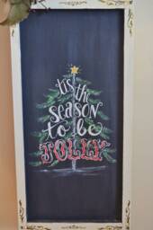 Farmhouse Christmas Decor For Hand Painted Wooden Sign Decoration - thumbnail 3