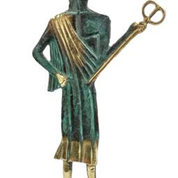 Bronze Hermes Sculpture, Greek Mythology Art, Museum Quality - thumbnail 2