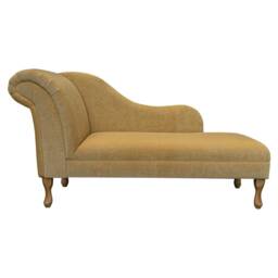 Yellow Mustard Large Chaise Longue - Traditional Indoor Lounger Handmade in Britain - thumbnail 2