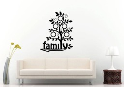 Family Tree Picture Frames Home Design Leaving Room Wall Sticker Decal Vinyl Mural Decor Art L2340 - thumbnail 1