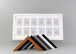 Multi Aperture Frame. Suits 12 Small Photos Sized 2.5x3.5 - thumbnail 1