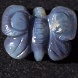 Purple Butterfly Opal Carving Semi-Blackopal Jelly - 19.5 Cts - thumbnail 3