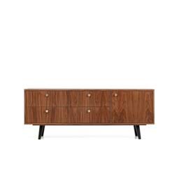 "Sideboard, Tv Cabinet, Stand Walnut Veneer 4 Drawers & Doors ""Veronica" - thumbnail 2