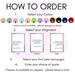 Custom Quote Wall Art, Personalised Text Print, Famous Poster, Customised Typography Home Decor - thumbnail 2
