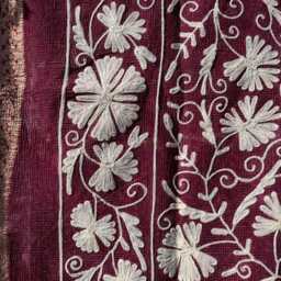 Hand-Dyed Suzani Kantha Quilt - Reversible Vintage Blanket - thumbnail 3