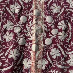 Hand-Dyed Suzani Kantha Quilt - Reversible Vintage Blanket - thumbnail 2