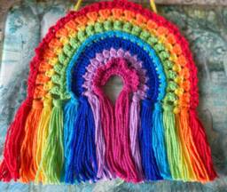 Hanging Rainbow For Window, Wall, Door, Nursery. Crochet Of Hope - thumbnail 1