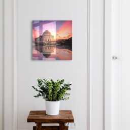Urban West Wall Mounted Key Cabinet, Pink Industrial Box, Photographic Architecture, For Lovers Of Beauty - thumbnail 1