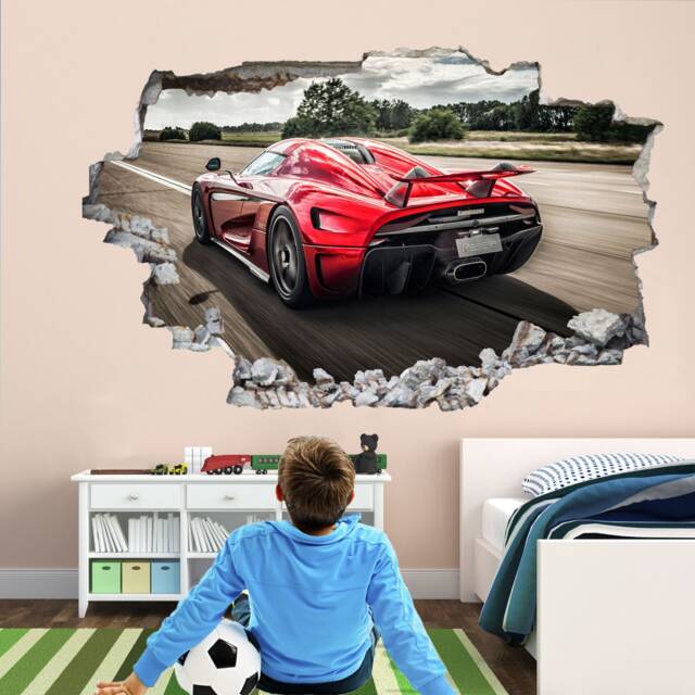 Koenigsegg Supercar Sports Car Wall Sticker Mural Decal Poster Print Art Kids Bedroom Home Decor Cd24 - image 1
