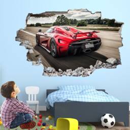 Koenigsegg Supercar Sports Car Wall Sticker Mural Decal Poster Print Art Kids Bedroom Home Decor Cd24 - thumbnail 2