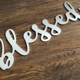 Farmhouse Decor Gallery Wall Metal Letters Or Numbers Custom Sign Words Signs, Word Art Signs - thumbnail 2