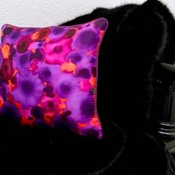 Splash Small Scarf Pillow - Purple/Red - thumbnail 2