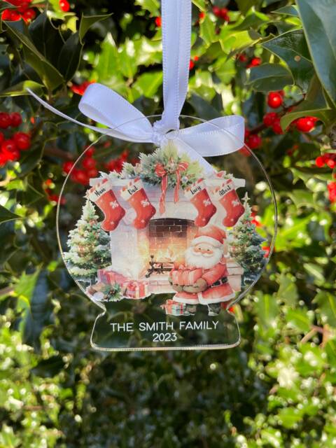Family Personalised Christmas Bauble - Bauble Decoration -Christmas Family Ornament Xmas Keepsake 2025 - image 1