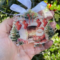 Family Personalised Christmas Bauble - Bauble Decoration -Christmas Family Ornament Xmas Keepsake 2025 - thumbnail 3