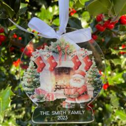 Family Personalised Christmas Bauble - Bauble Decoration -Christmas Family Ornament Xmas Keepsake 2025 - thumbnail 2