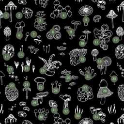 Fungi Specimens - Velvet Throw Pillowcase - thumbnail 4