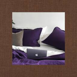 Pair Of True Brown Linen Shams - Modern Bedding 100% Flax Fabric Made To Order in The Usa - thumbnail 1