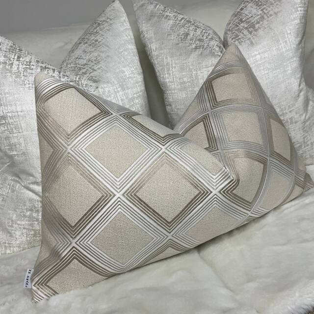 "Calico Power Luxury Textured Rectangle Geometric Cushion Pillow Cover 12""x20" - image 1
