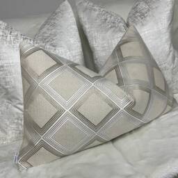 "Calico Power Luxury Textured Rectangle Geometric Cushion Pillow Cover 12""x20" - thumbnail 1