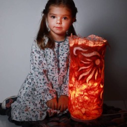 Felted Lamp. Wool Lamp, Night Light. Ukrainian Seller Ukraine Kyiv - thumbnail 3
