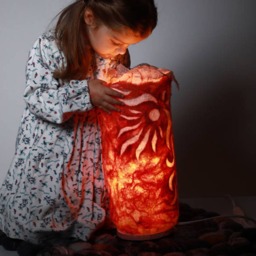 Felted Lamp. Wool Lamp, Night Light. Ukrainian Seller Ukraine Kyiv - thumbnail 2