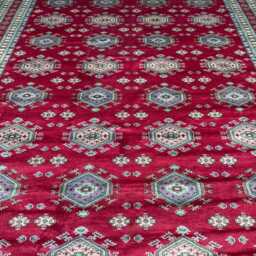 9x12 Red Color Bokhara Rug - 2.75x3.65 Bedroom Luxury Area Turkish Fine Quality Afghan - thumbnail 3