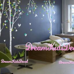 Birch Tree Wall Decals, Nature Nursery Decor - thumbnail 3