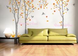 Birch Tree Wall Decals, Nature Nursery Decor - thumbnail 1