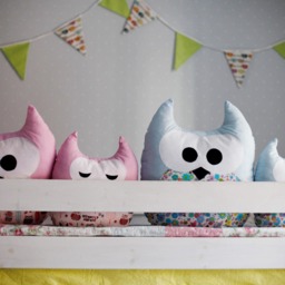 Owl Pillow Pet Cover Throw Theme Gift Nursery Stuffed Animal Toy Decorative Pillows For Teens Little Girls Room - thumbnail 2