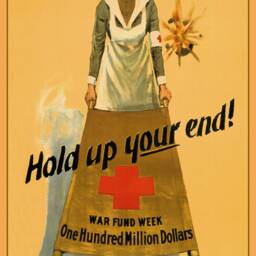 Reprint Of A Vintage Ww1 Nurses Poster - Hold Up Your End - thumbnail 3