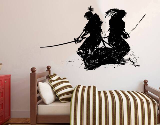 Samurai Wall Decal Ninja Warrior Removable Sticker 4260 - image 1