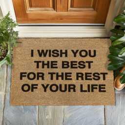 I Wish You The Best For Rest Of Your Life - Billie Eilish Lyric Doormat Merch Hit Me Hard & Soft Album Decor - thumbnail 1