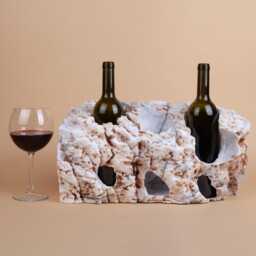 Handmade Lilac Marble Wine Bottle Holder Unique Rack