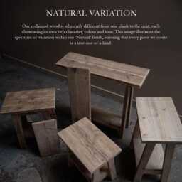 Reclaimed Wood Dining Table - Rustic Farmhouse Andersson - thumbnail 4