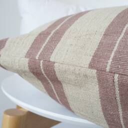 Gray Brown Dot Block Print Mudcloth Hmong Pillow Case - thumbnail 3