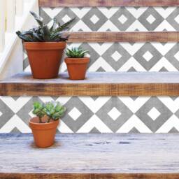 Tile Decals, Stavanger, Suitable For Wall & Floor, Waterproof, Decoration, All Sizes, Modern Decor, Art Print, Pack Of 10, Skugst - thumbnail 3