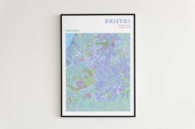 Bristol Travel Poster in Different Sizes & Frame Options - Wall Art - image 1