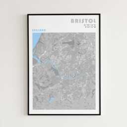 Bristol Travel Poster in Different Sizes & Frame Options - Wall Art - thumbnail 2