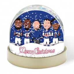 Bills 2024-25 Vector Heroes Christmas Snow Globe American Football Great Gift For Buffalo Fans