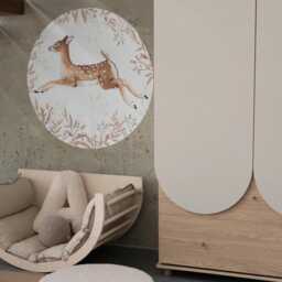 Fawn Wall Sticker Botanical Woodland Nursery Decor - thumbnail 2