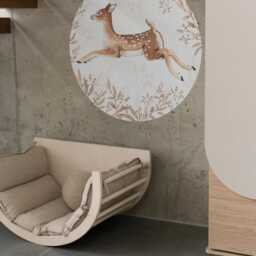 Fawn Wall Sticker Botanical Woodland Nursery Decor - thumbnail 4