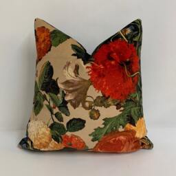 G P & J Baker - Mulberry Home Fabric Floral Pompadour Velvet A Stunning Cushion/Pillow Throws Many Sizes Available - thumbnail 4
