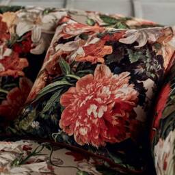 G P & J Baker - Mulberry Home Fabric Floral Pompadour Velvet A Stunning Cushion/Pillow Throws Many Sizes Available