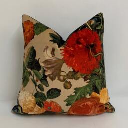 G P & J Baker - Mulberry Home Fabric Floral Pompadour Velvet A Stunning Cushion/Pillow Throws Many Sizes Available - thumbnail 3