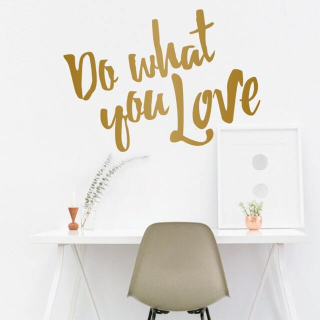 Do What You Love Vinyl Decal - Inspirational Wall Sticker - image 1