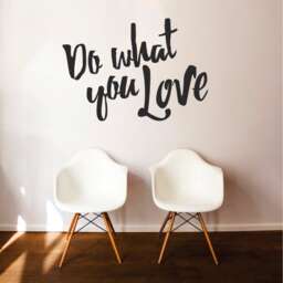 Do What You Love Vinyl Decal - Inspirational Wall Sticker - thumbnail 2