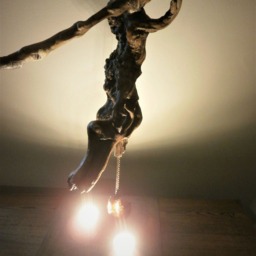 "Driftwood Lamp Sculpture " - thumbnail 4
